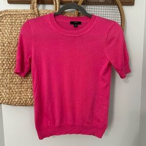 J.Crew Pink short sleeve crew neck sweater
